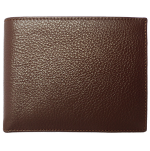 72 SMALLDIVE Grained Calf Leather Billfold in Brown