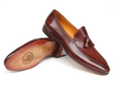 PAUL PARKMAN Tassel Loafer in Brown Leather