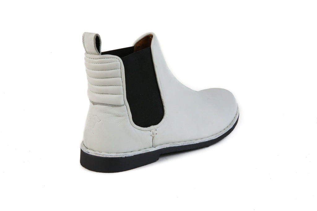 HOUND & HAMMER The Gamble Boot in White Leather