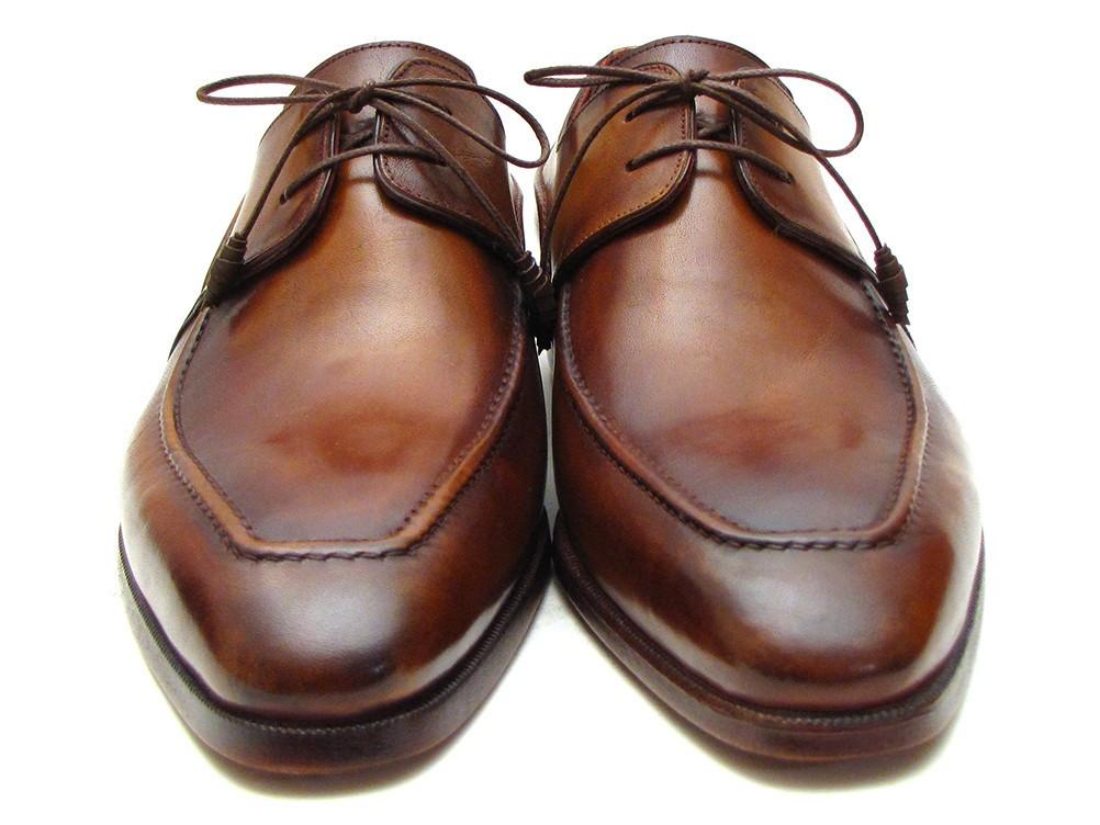 PAUL PARKMAN Derby Dress Shoes in Brown