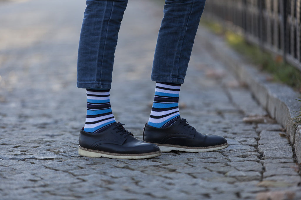 SOCKS N SOCKS Men's 5-Pair Striped Socks