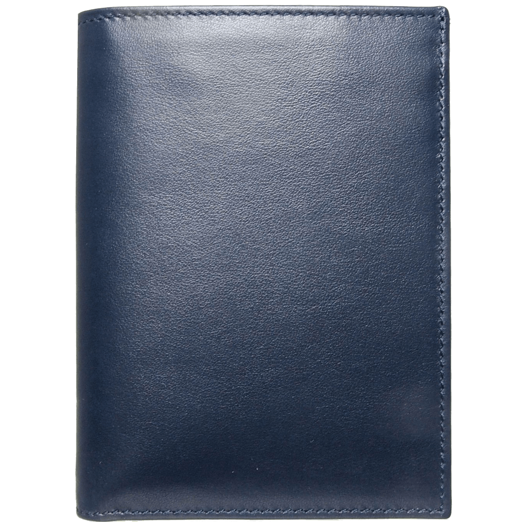 72 SMALLDIVE Buffed Calf Leather Pocket Billfold in Blue
