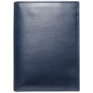 72 SMALLDIVE Buffed Calf Leather Pocket Billfold in Blue