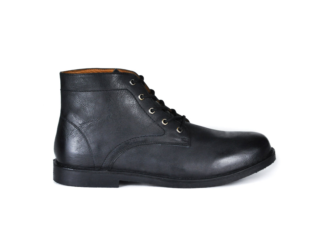 HOUND & HAMMER The Grover Boot in Black Leather