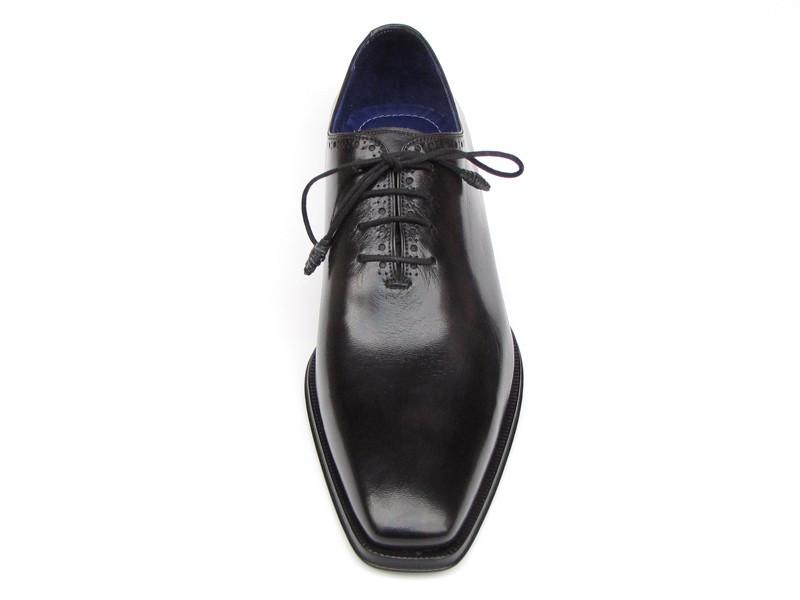 PAUL PARKMAN Plain Toe Oxford Shoes in Black