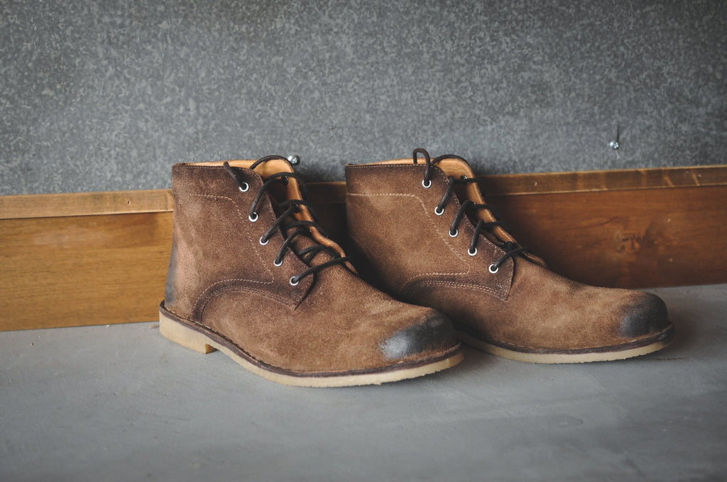HOUND & HAMMER The Grover in Burnished Tobacco Suede