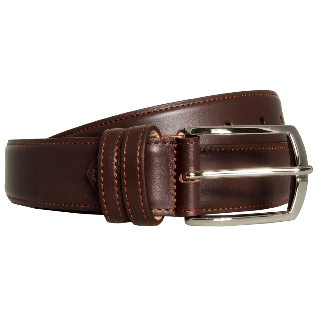 72 SMALLDIVE Buffed Leather Belt in Brown