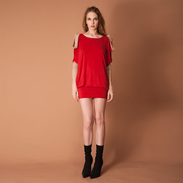 GUZUNDSTRAUS Quasi Dress Scarlet: Reversible
