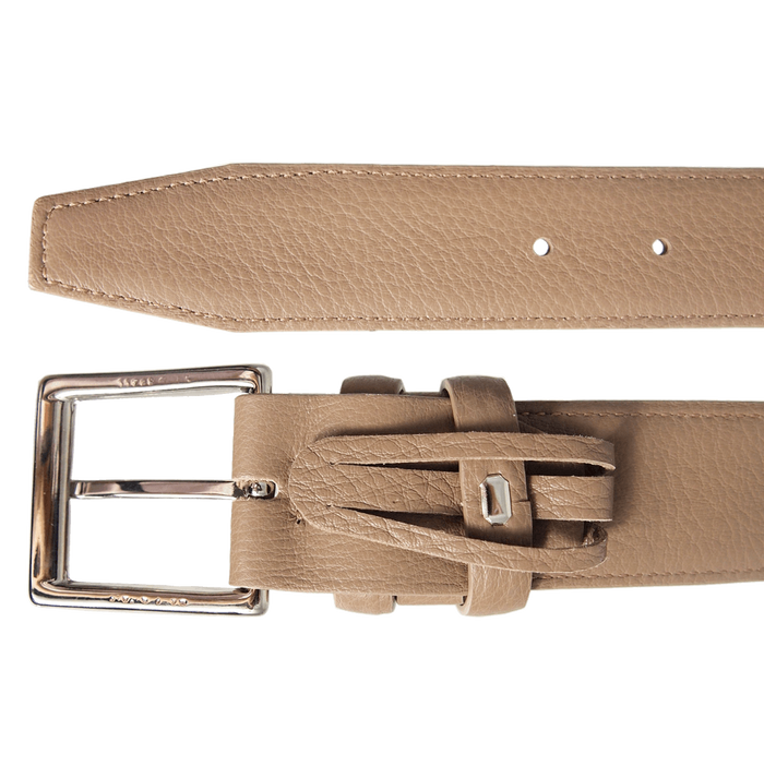 72 SMALLDIVE Duo Ply Calf Leather Belt in Taupe
