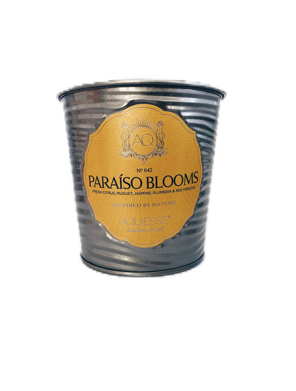 AQUIESSE Fine Tin Candle in Paraiso Blooms No. 042